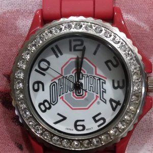 NCAA Ohio State Buckeyes Rhinestones Women Watch
